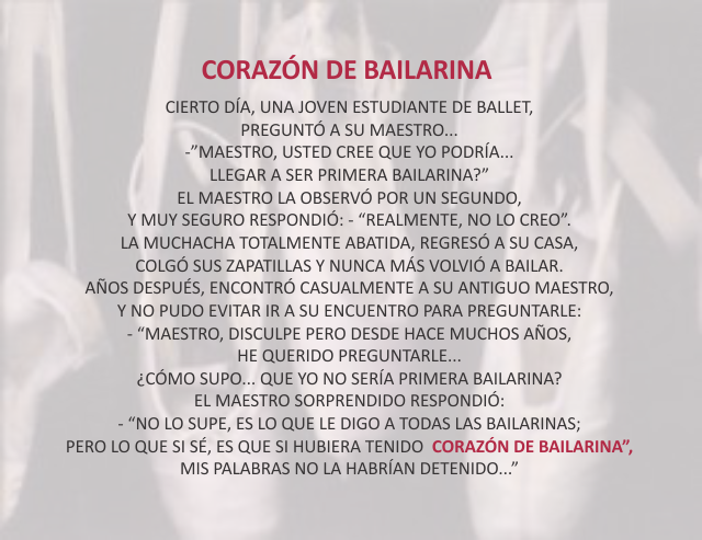 Corazón de bailarina